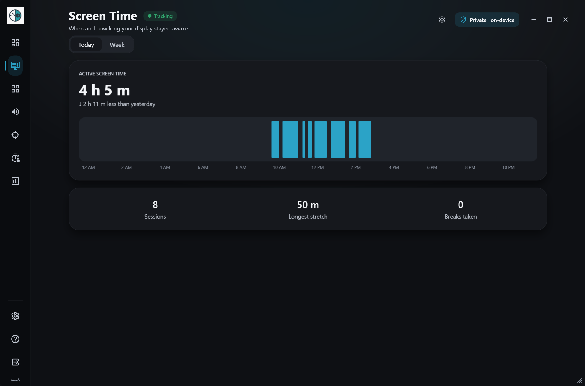 Pulse — Screen time